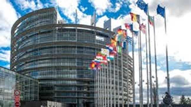 Europaparlamentet fra en HHX studierejse