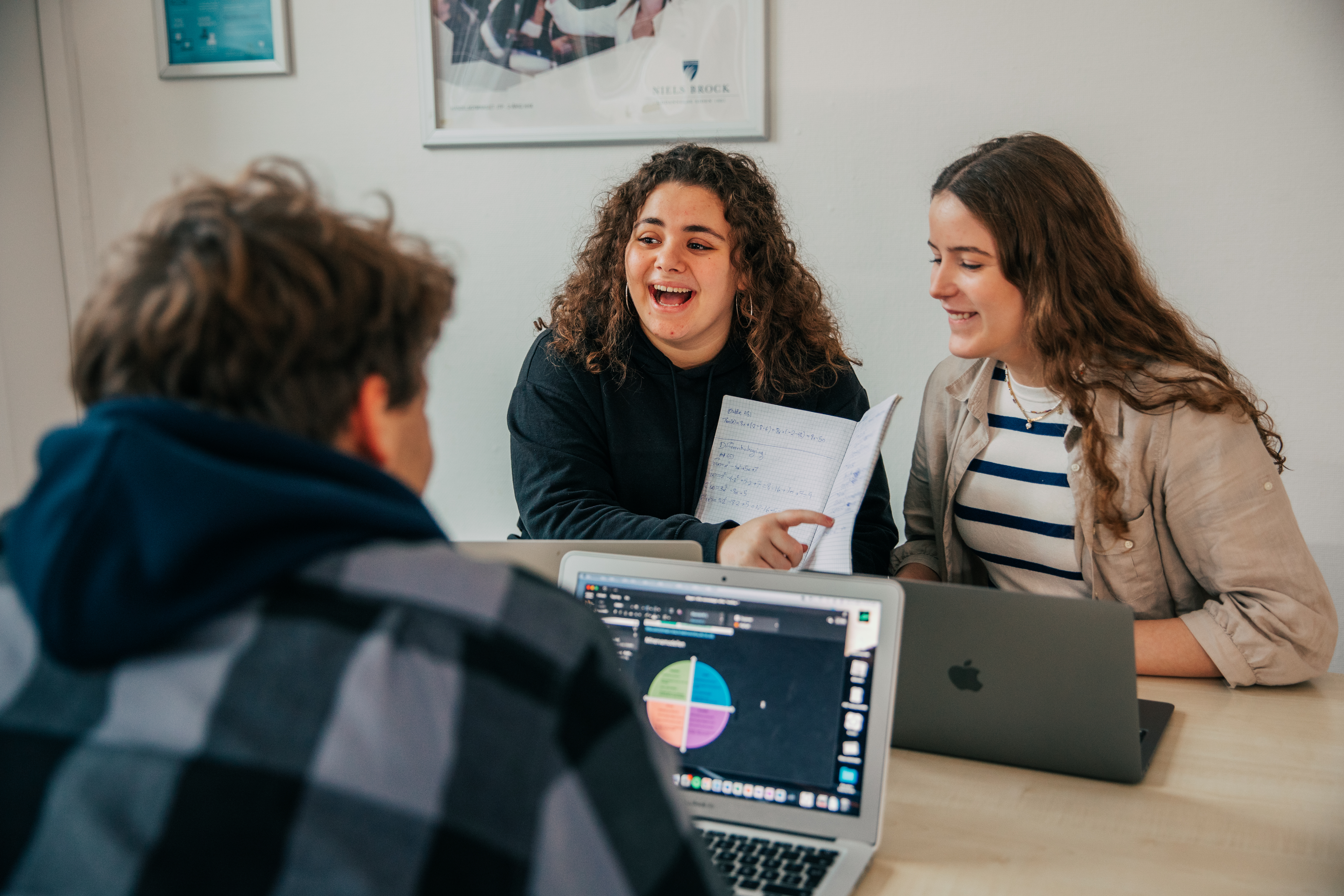 Elever der sidder og arbejder på deres computere