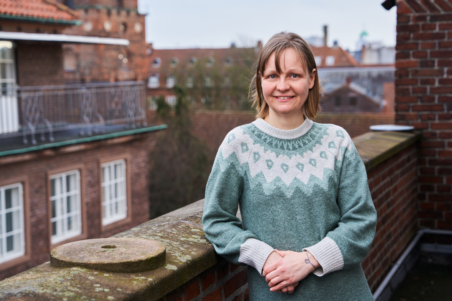 Portræt af vicerektor på Det International Gymnasium Gry Blom Hempel